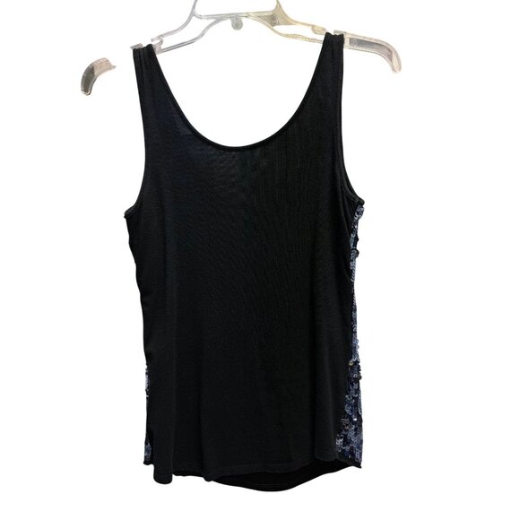 Studio Y Women's Black Sequin Star Tank Top - Picture 7 of 10